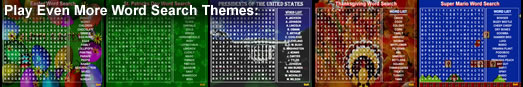 Play even more fun customized word search themes
