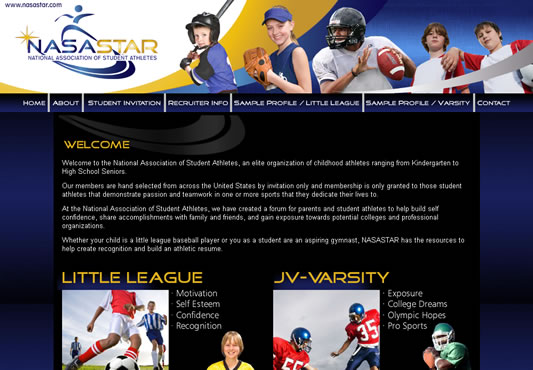 Young Athlete Recruitment Website