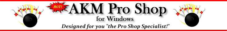 AKM Pro Shop for the professional ball driller!