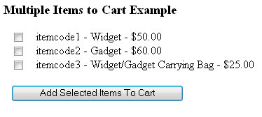 Yahoo Store - How to add multiple items to cart with one click