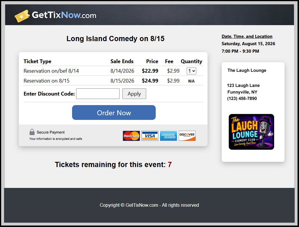 Fully Customized Ticketing System