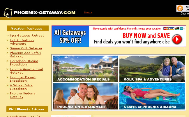 Arizona Vacation Website
