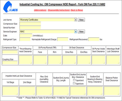 Turbine Specification Forms