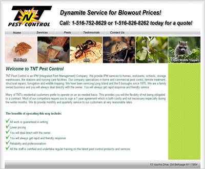 Pest Control Website